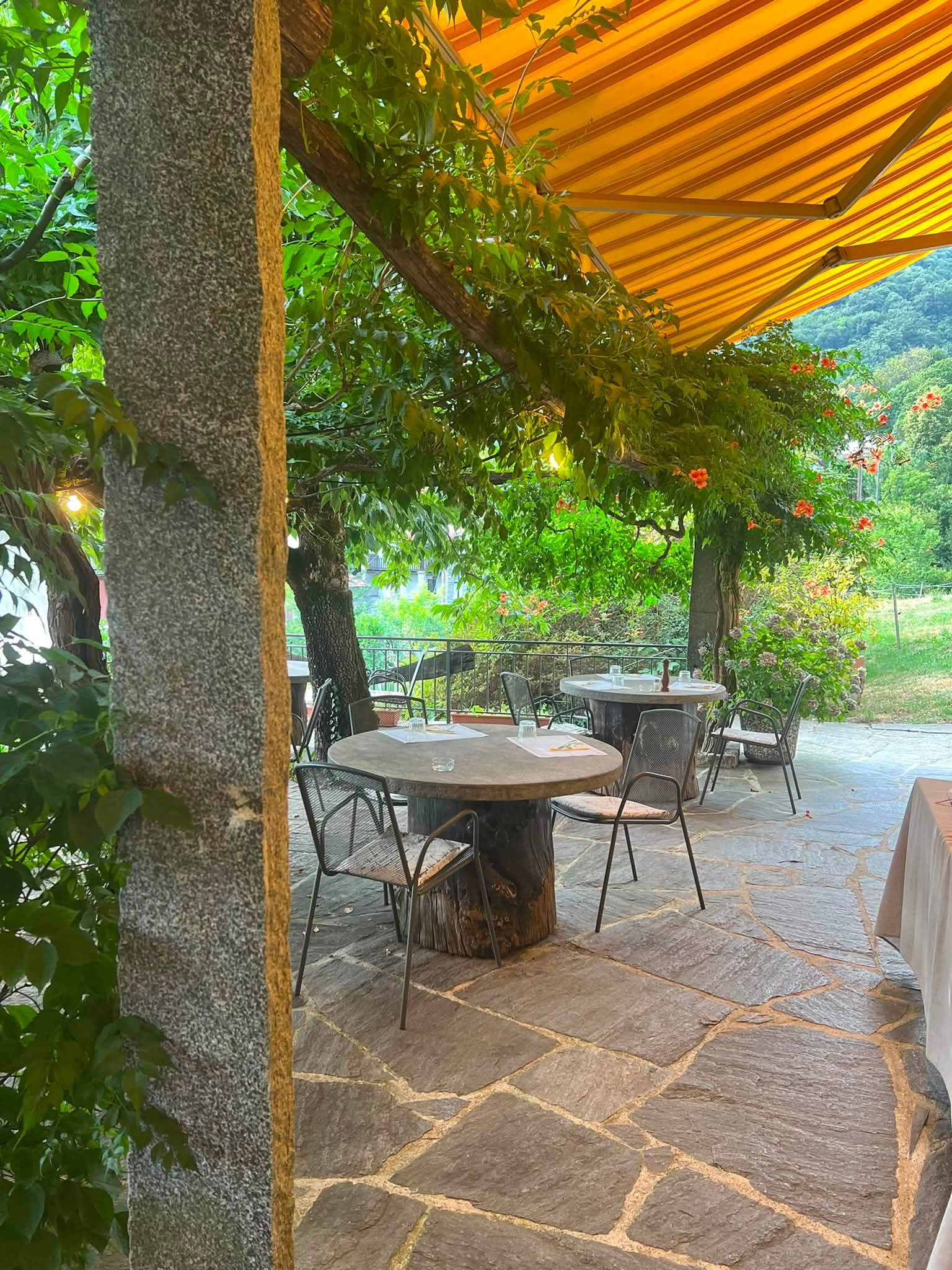 Pergolato estivo Osteria La Palma