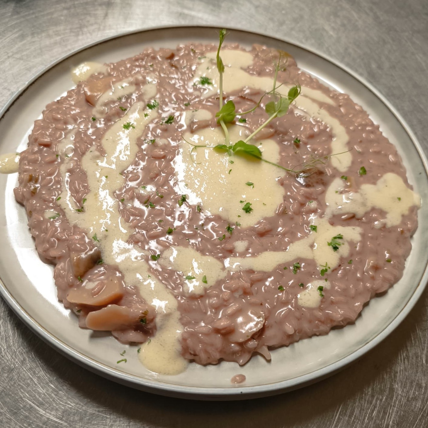 Risotto Barolo e porcini